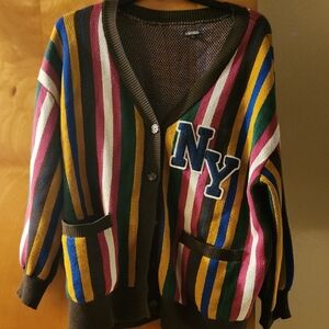 Wild Fable Multicolor Striped Cardigan